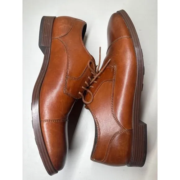 Cole Haan grand os C23771 men leather shoes camel tan size 11M