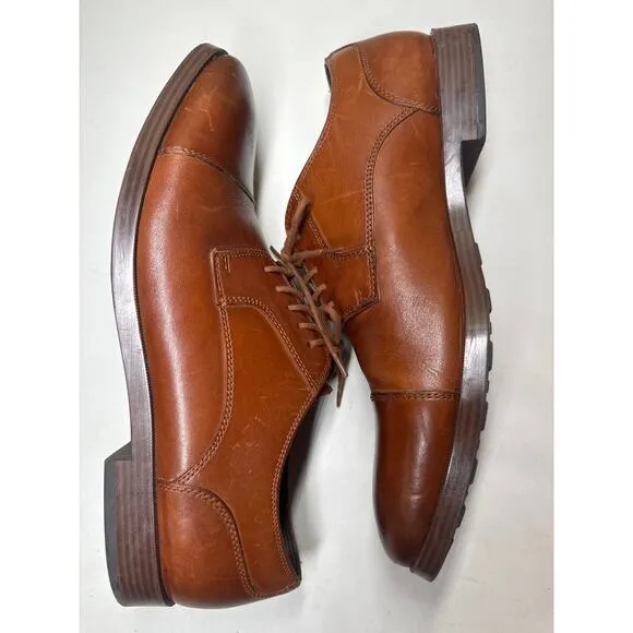 Cole Haan grand os C23771 men leather shoes camel tan size 11M