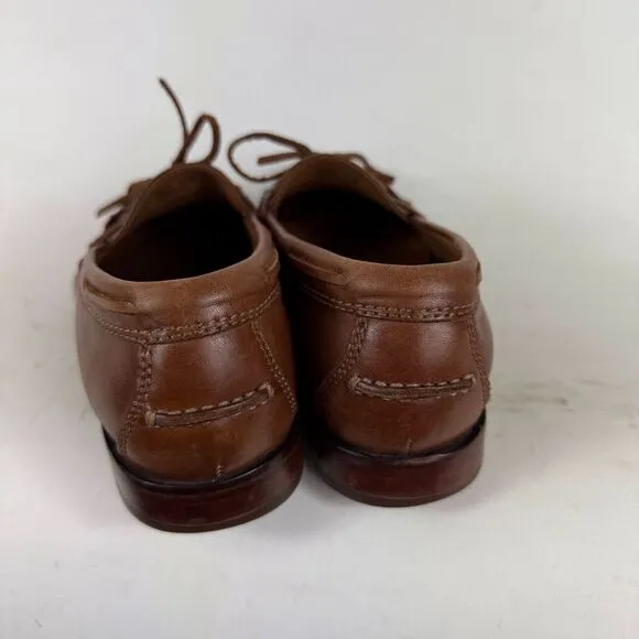 Cole Haan Grand.Os Loafers Men's 9.5 Brown Leather Low Top Slip-On Dress Shoes