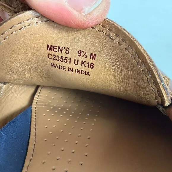Cole Haan Grand.Os Loafers Men's 9.5 Brown Leather Low Top Slip-On Dress Shoes