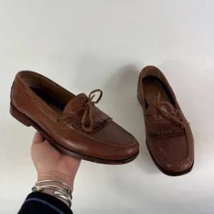 Cole Haan Grand.Os Loafers Men's 9.5 Brown Leather Low Top Slip-On Dress Shoes