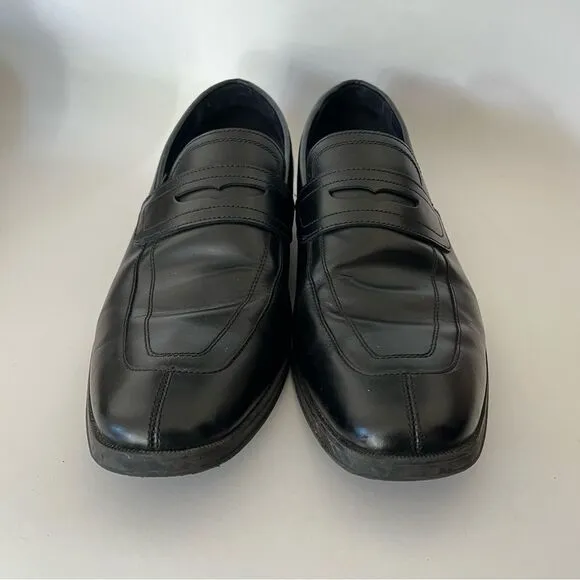 Cole Haan Grand OS Signature Men's Black Split Toe Penny Loafers Dress Shoe 10.5