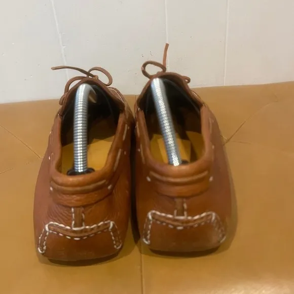 Cole Haan Leather Loafers Driving Moccasins Boat Shoes Brown Mens Size 9.5