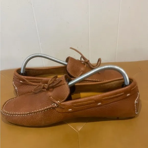 Cole Haan Leather Loafers Driving Moccasins Boat Shoes Brown Mens Size 9.5