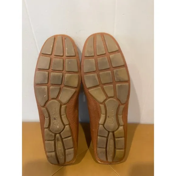 Cole Haan Leather Loafers Driving Moccasins Boat Shoes Brown Mens Size 9.5