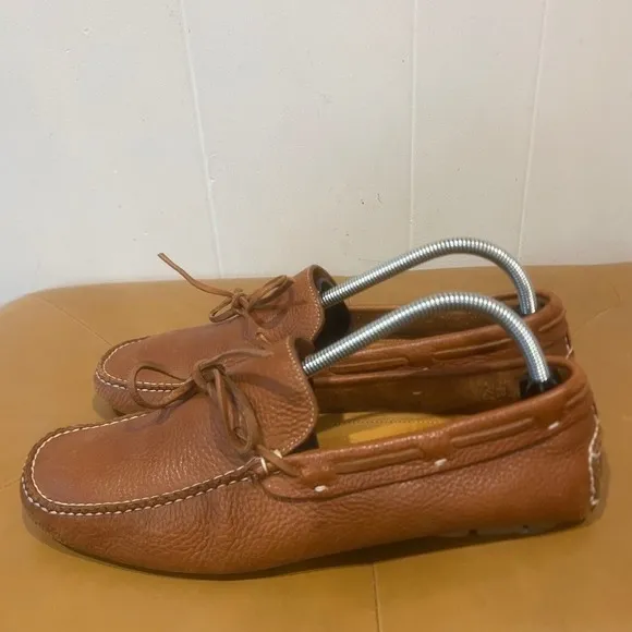Cole Haan Leather Loafers Driving Moccasins Boat Shoes Brown Mens Size 9.5