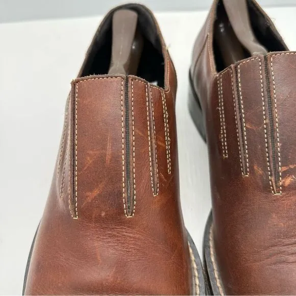Cole Haan Loafers Mens 13 Cognac Leather Slip On Dress Shoes Casual Heeled