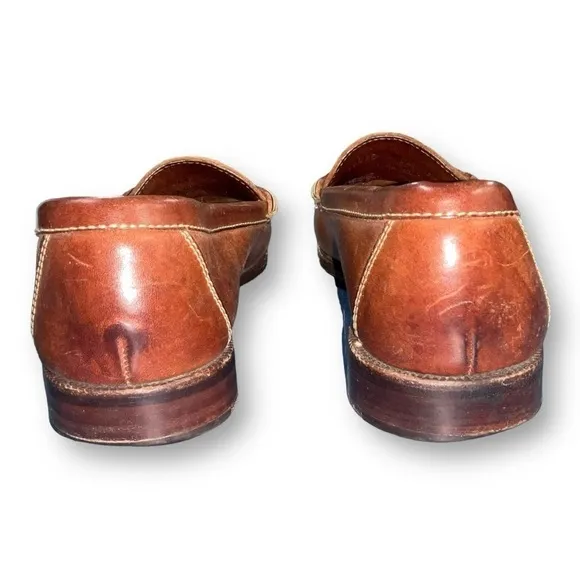 Cole Haan Men Hard Bottom Slip On Buckle Dress Casual Loafers Brown 9