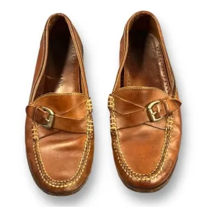 Cole Haan Men Hard Bottom Slip On Buckle Dress Casual Loafers Brown 9