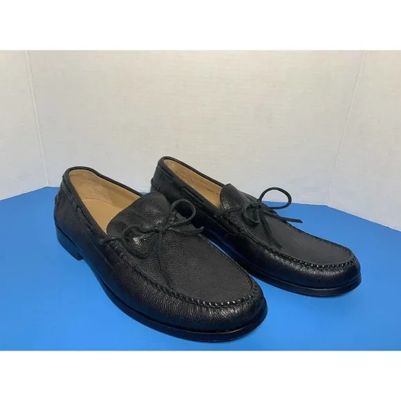 Cole Haan Men’s Black Leather Penny Loafers Dress Shoes 9.5M