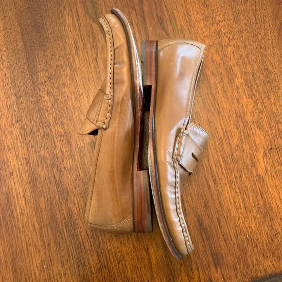 Cole Haan Mens Penny Loafers Leather Dress Shoes Classic Slip On Brown Size 10M