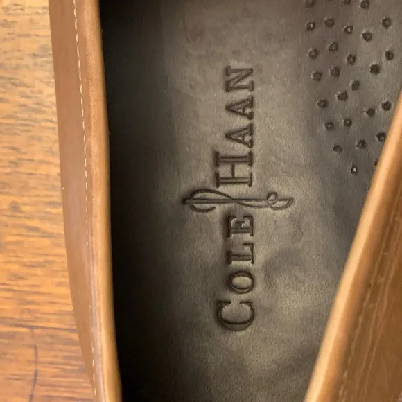 Cole Haan Mens Penny Loafers Leather Dress Shoes Classic Slip On Brown Size 10M