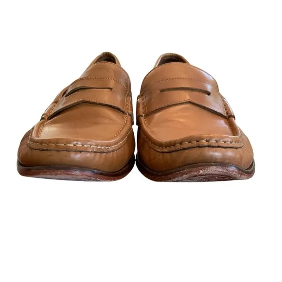 Cole Haan Mens Penny Loafers Leather Dress Shoes Classic Slip On Brown Size 10M