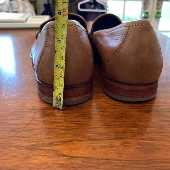 Cole Haan Mens Penny Loafers Leather Dress Shoes Classic Slip On Brown Size 10M
