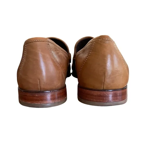 Cole Haan Mens Penny Loafers Leather Dress Shoes Classic Slip On Brown Size 10M
