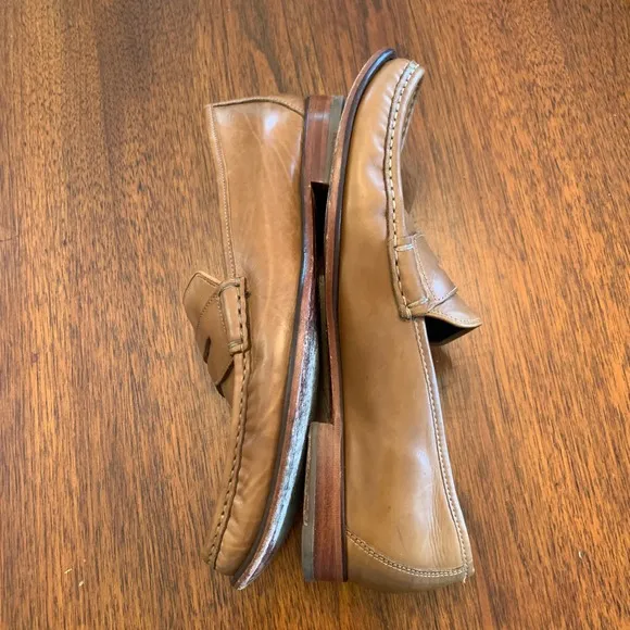 Cole Haan Mens Penny Loafers Leather Dress Shoes Classic Slip On Brown Size 10M