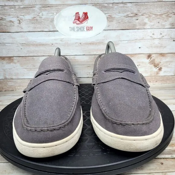 Cole Haan Men's Size 10.5M Casual Slip On Grey Pinch Penny Loafer Shoes