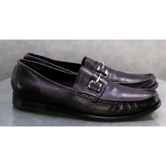 Cole Haan Nik Air Men's Horsebit Loafers Dress Shoes Size 11.5 Leather Black