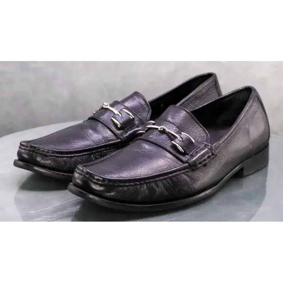 Cole Haan Nik Air Men's Horsebit Loafers Dress Shoes Size 11.5 Leather Black