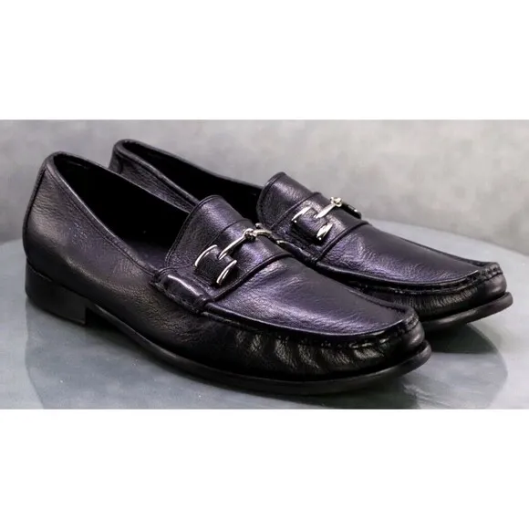 Cole Haan Nik Air Men's Horsebit Loafers Dress Shoes Size 11.5 Leather Black