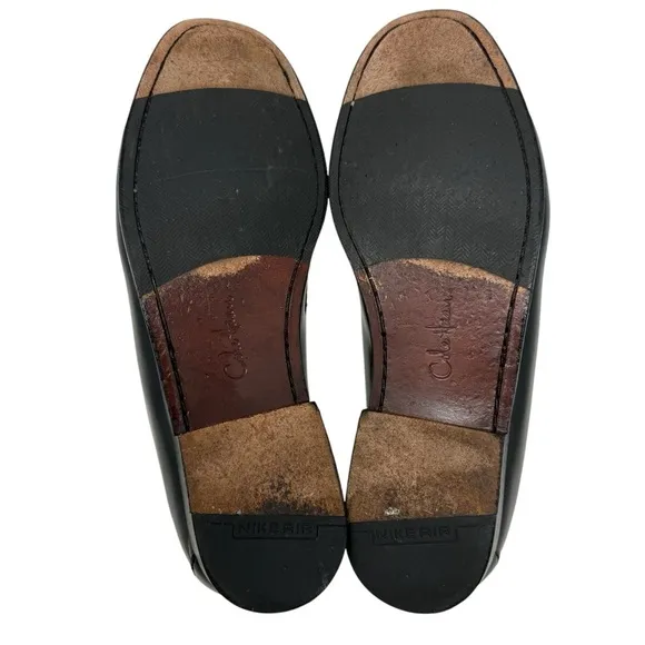 Cole Haan Nike Air American Classics Bit Loafers Black Leather Size 10.5M Men's