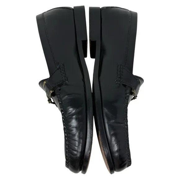 Cole Haan Nike Air American Classics Bit Loafers Black Leather Size 10.5M Men's