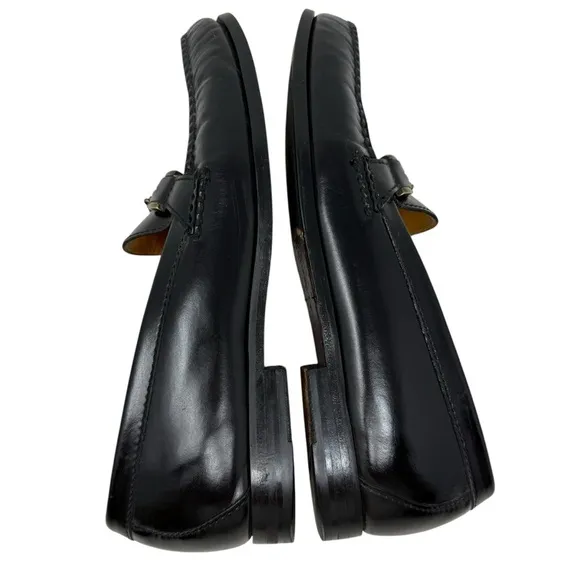 Cole Haan Nike Air American Classics Bit Loafers Black Leather Size 10.5M Men's