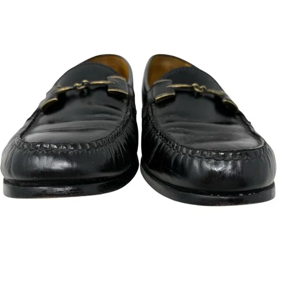 Cole Haan Nike Air American Classics Bit Loafers Black Leather Size 10.5M Men's