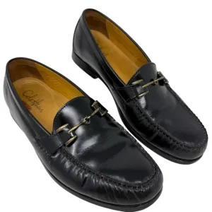 Cole Haan Nike Air American Classics Bit Loafers Black Leather Size 10.5M Men's