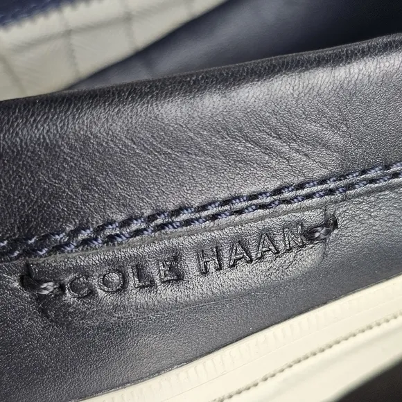 Cole Haan Pinch Maine Classic GrandOs Blue Leather Penny Loafers 9.5 Boat Preppy