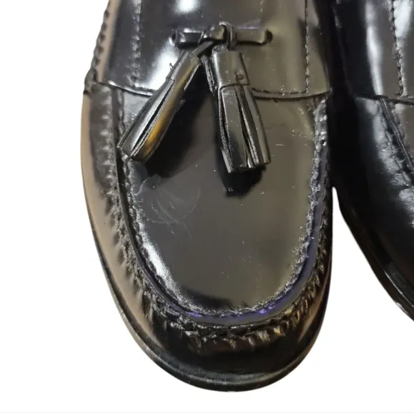 Cole Haan Pinch Tassel Loafers Dress Shoes Mens 9.5 D Burgundy Leather Old Money
