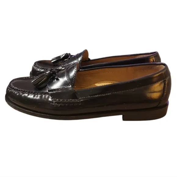 Cole Haan Pinch Tassel Loafers Dress Shoes Mens 9.5 D Burgundy Leather Old Money