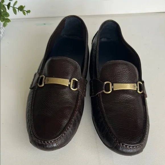 Cole Haan Provincetown Chocolate BrownPebbled Leather Drivers