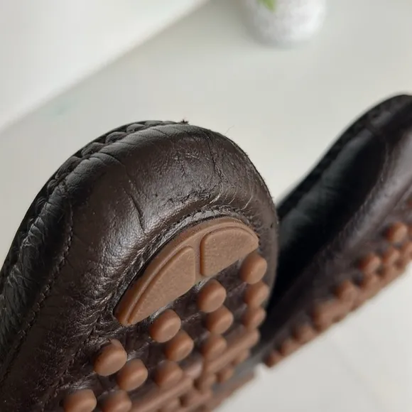 Cole Haan Provincetown Chocolate BrownPebbled Leather Drivers