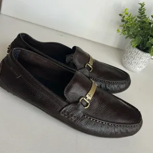 Cole Haan Provincetown Chocolate BrownPebbled Leather Drivers