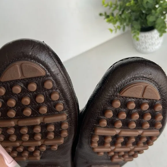 Cole Haan Provincetown Chocolate BrownPebbled Leather Drivers