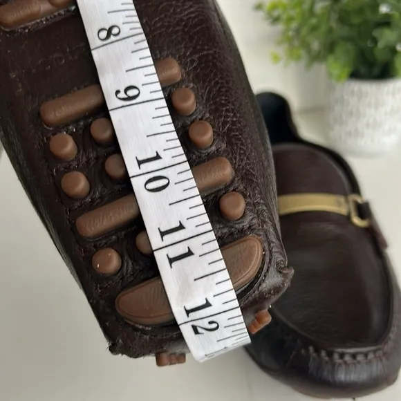 Cole Haan Provincetown Chocolate BrownPebbled Leather Drivers