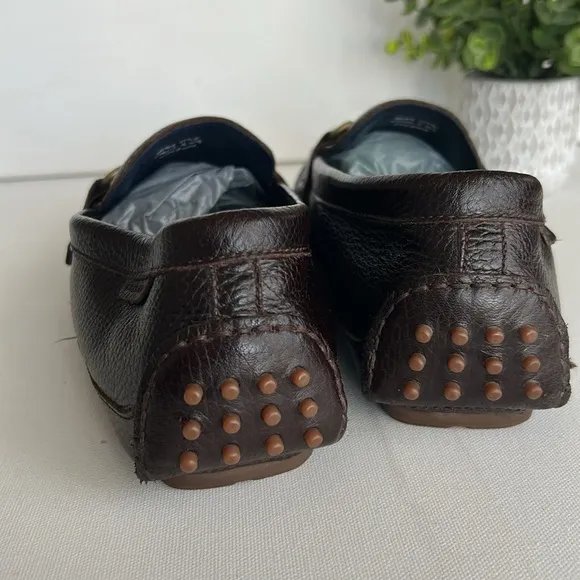 Cole Haan Provincetown Chocolate BrownPebbled Leather Drivers