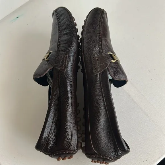 Cole Haan Provincetown Chocolate BrownPebbled Leather Drivers