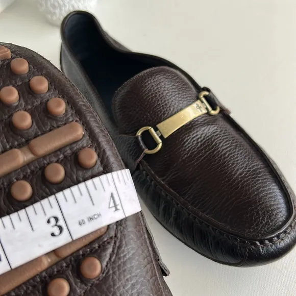 Cole Haan Provincetown Chocolate BrownPebbled Leather Drivers