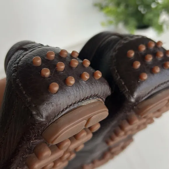 Cole Haan Provincetown Chocolate BrownPebbled Leather Drivers