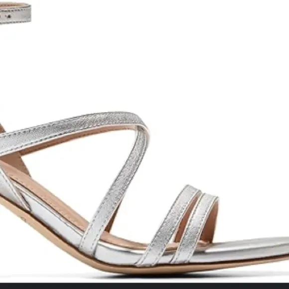 Cole Haan Sandals, Silver, NWOB, size 8.5