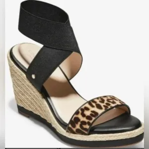 Cole Haan Shoes |Cloudfeel Espadrille Wedge Sandal | Color: Black/Sz. 9