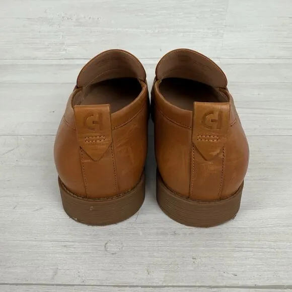 Cole Haan Stassi Penny Loafers Women 8.5 Pecan Leather Classic Preppy Neutral