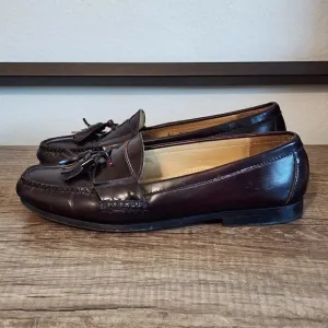 Cole Haan Tassel Men's Loafers Dress Shoes Size 10.5 Burgundy