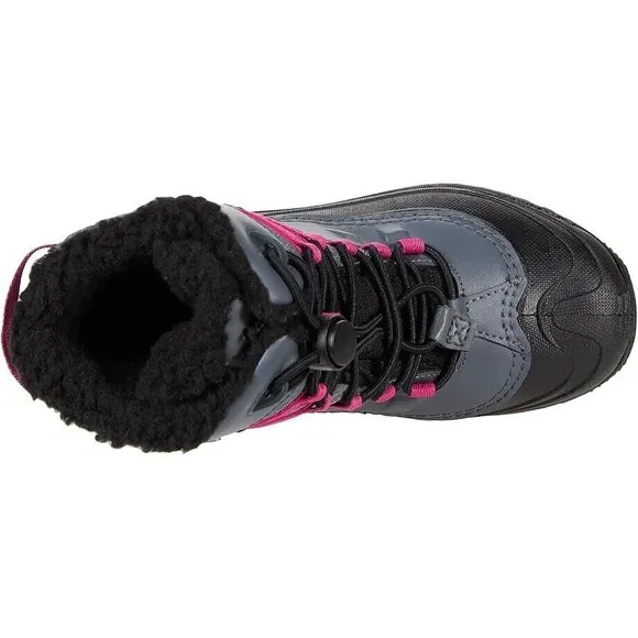 Columbia Bugaboot Celsius Snow Boots Kids Girls 11 Gray Pink NEW