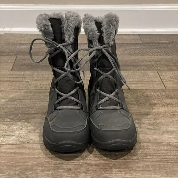 Columbia Ice Maiden II Faux Fur Lined Winter Snow Boots BY1331-011 Girls Youth 6