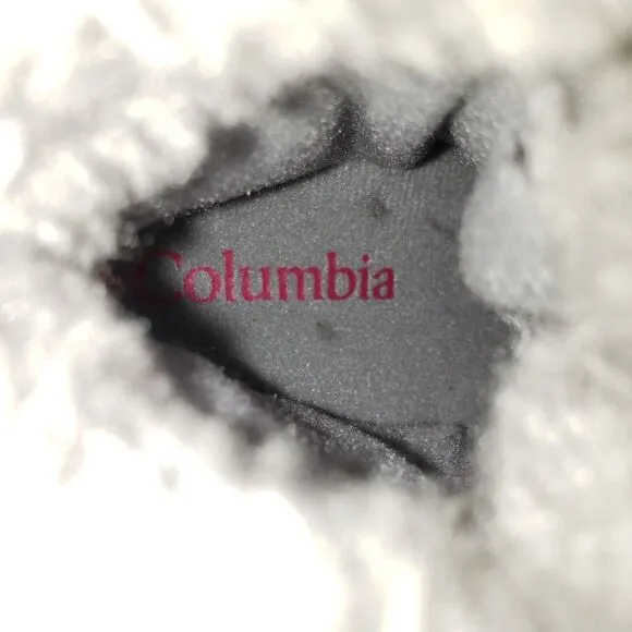 Columbia Rope Tow III Toddler Girls Size 8 Gray Pink Waterproof Snow Boots
