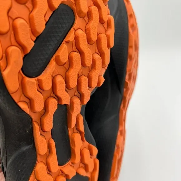 Columbia Techlite Boots Winter Snow Day Black Orange Leather Rubber size 6