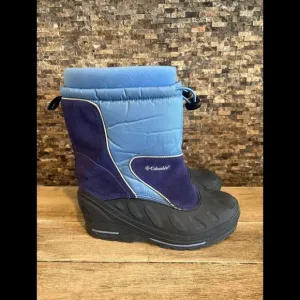 Columbia Bugabarn Too Jr Kids Blue Snow Boots sz 6 BY1120 699